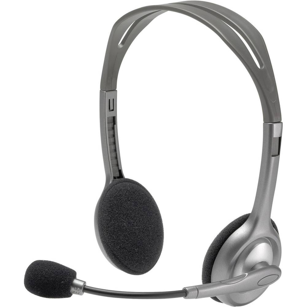 Logitech H110 Počítače Sluchátka On Ear kabelová stereo šedá Redukce šumu mikrofonu
