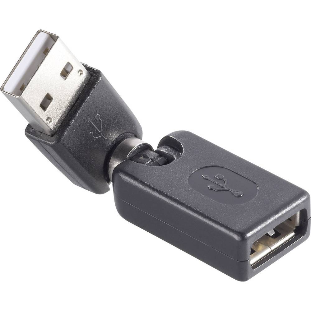 Renkforce USB 2.0 adaptér [1x USB 2.0 zástrčka A - 1x USB 2.0 zásuvka A] pozlacené kontakty