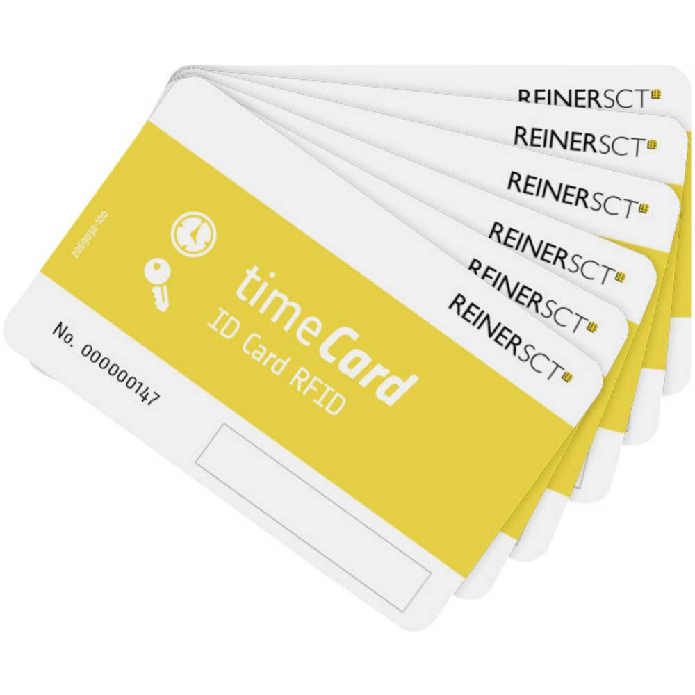 REINER SCT timeCard RFID 100 DES čipové karty Blanco