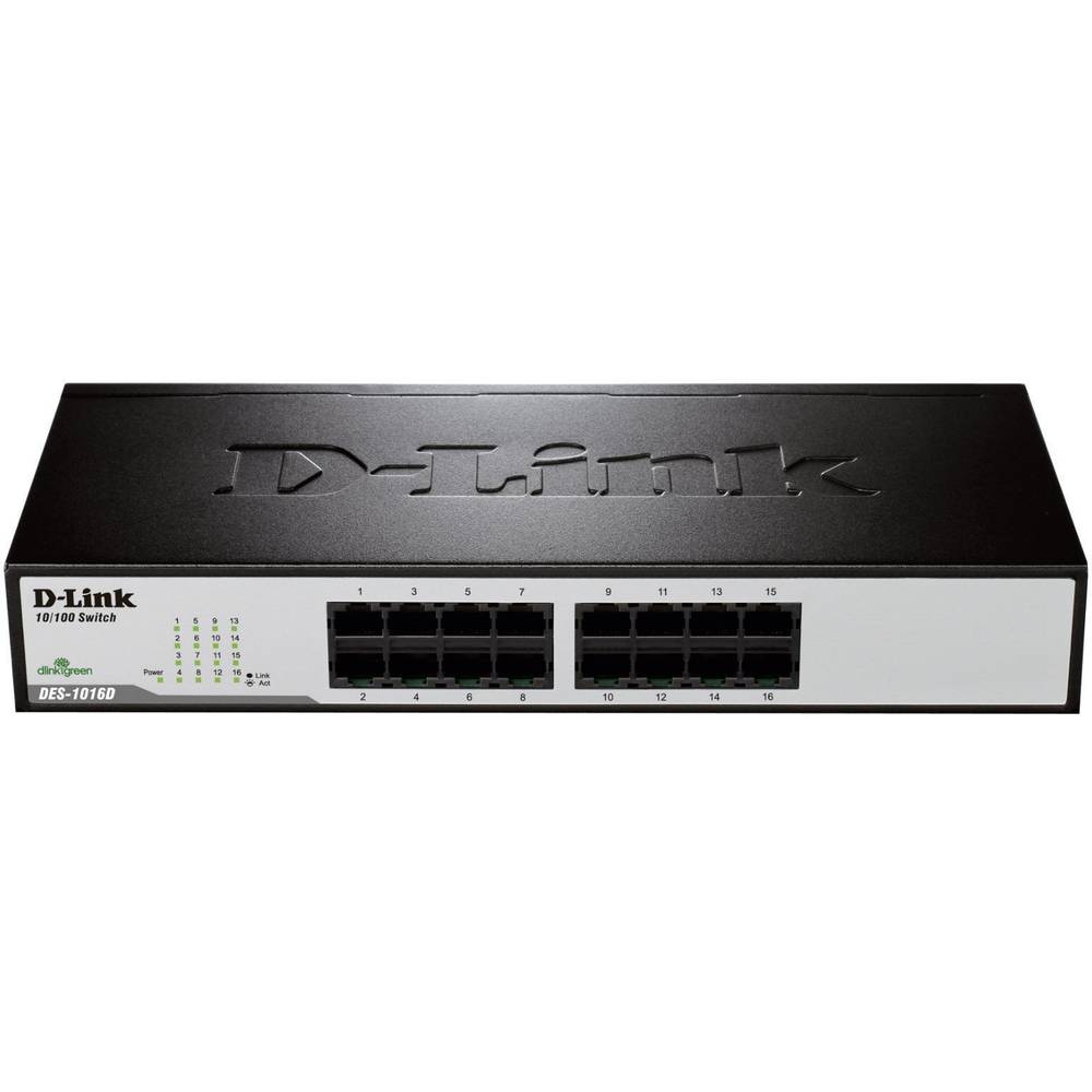 D-Link DES-1016D síťový switch 16 portů, 100 MBit/s