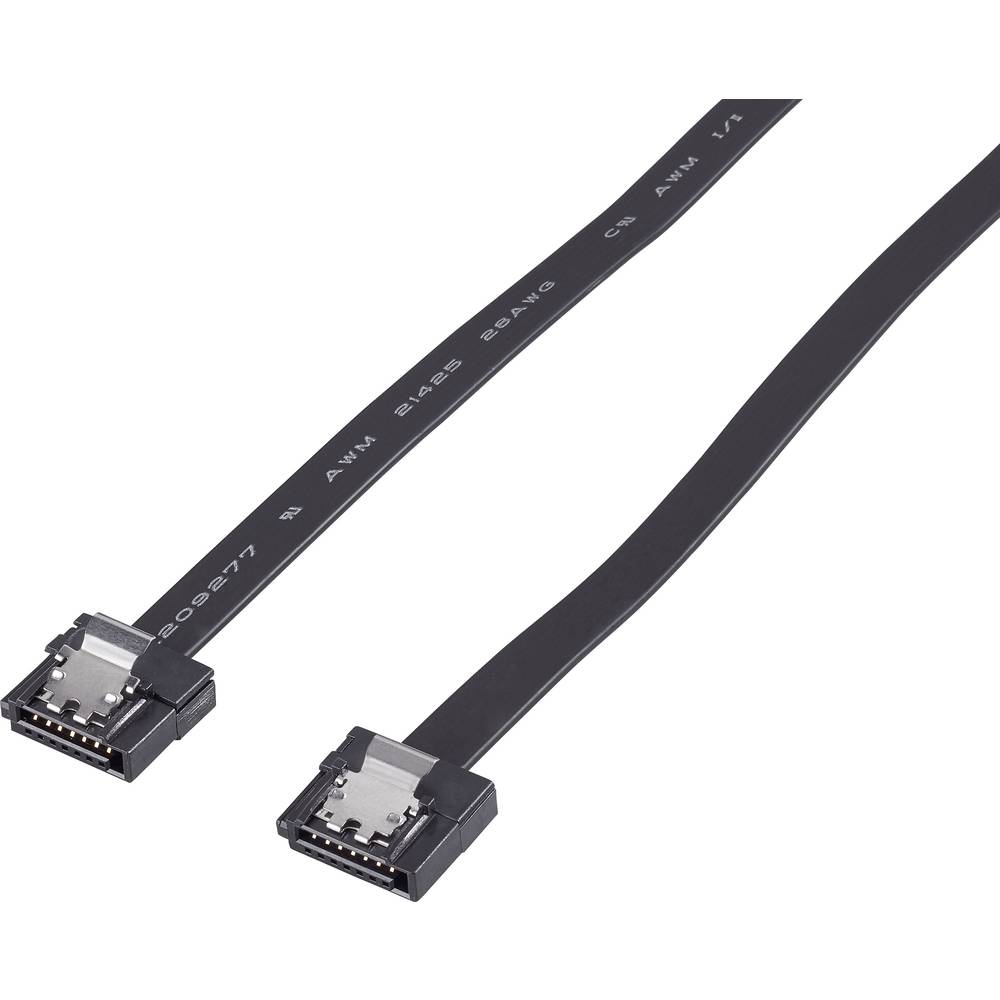 kabel [1x SATA zásuvka 7-pólová - 1x SATA zásuvka 7-pólová] 0.50 m černá Renkforce