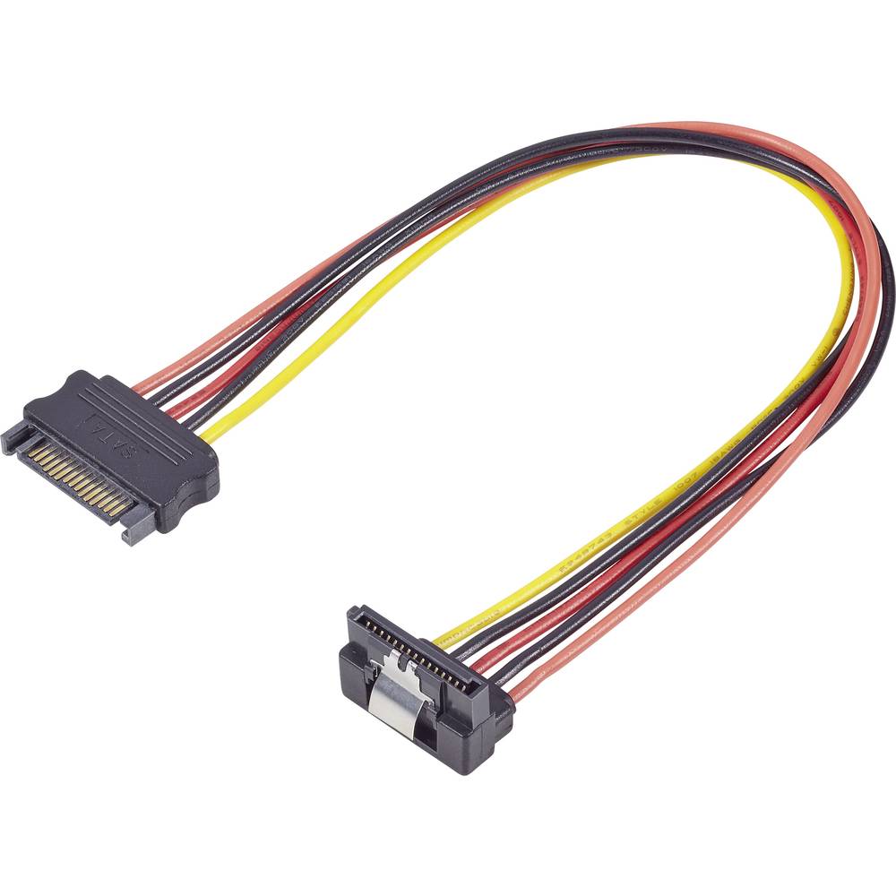 Renkforce napájecí prodlužovací kabel [1x proudová SATA zástrčka 15pólová - 1x proudová SATA zásuvka 15pólová] 0.30 m če