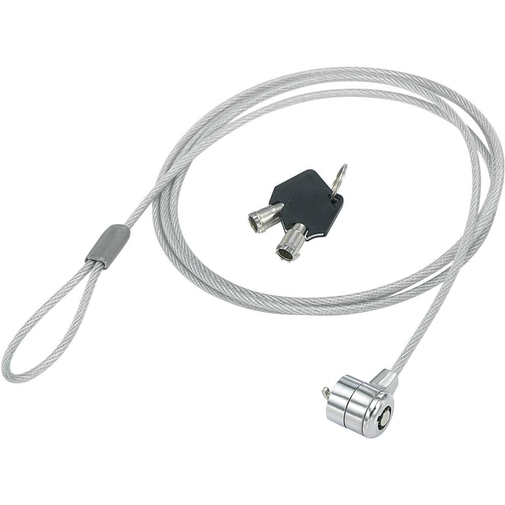 Renkforce kabelový zámek pro notebooky, kódový zámek s klíčem vč. 2 klíčů 1500 mm RF-4777544
