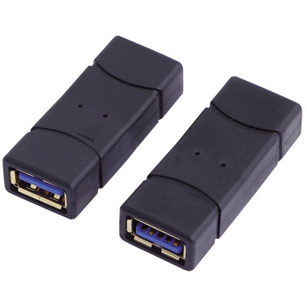 LogiLink USB 3.0 adaptér [1x USB 3.2 gen. 1 zásuvka A - 1x USB 3.2 gen. 1 zásuvka A] AU0026 pozlacené kontakty