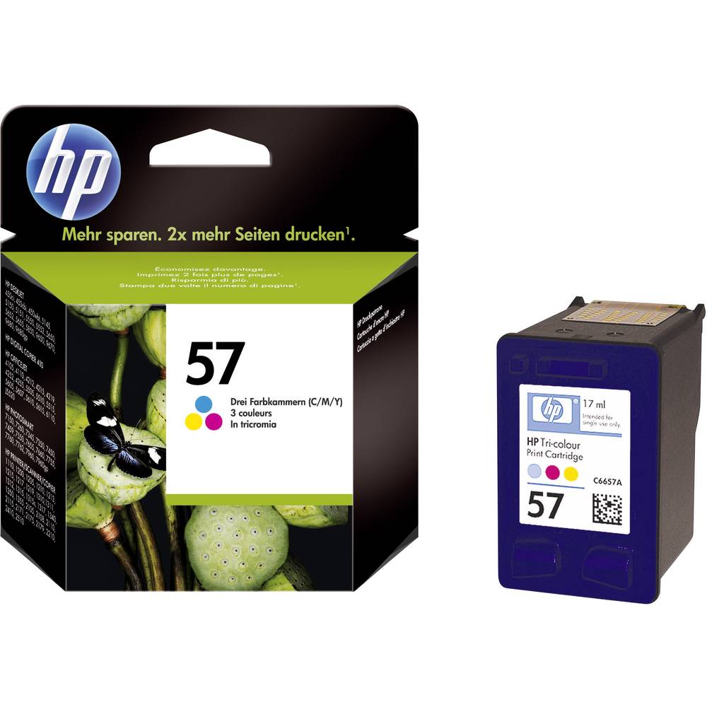 HP Inkoustová kazeta 57 originál azurová, purppurová, žlutá C6657AE náplň do tiskárny