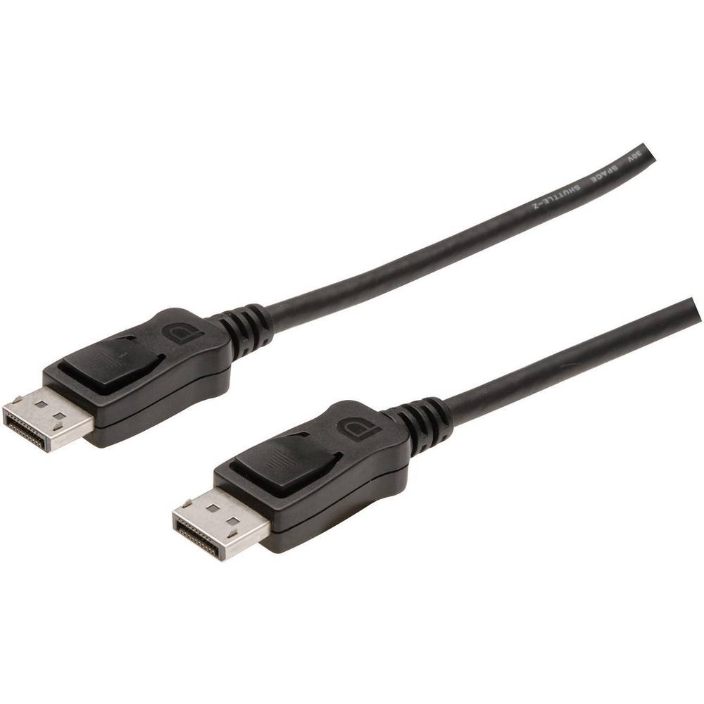 Digitus DisplayPort kabel Konektor DisplayPort, Konektor DisplayPort 1.00 m černá AK-340100-010-S Kabel DisplayPort
