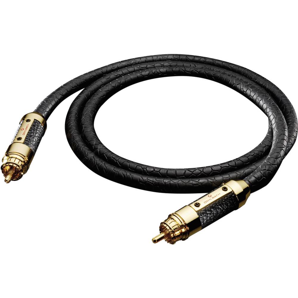 cinch digitální digitální audio kabel [1x cinch zástrčka - 1x cinch zástrčka] 1.00 m černá Oehlbach XXL® Black Connectio