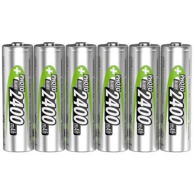 Ansmann 1322-0000-510 Genopladeligt AA-batteri NiMH 2400 mAh 1.2 V 6 stk-0