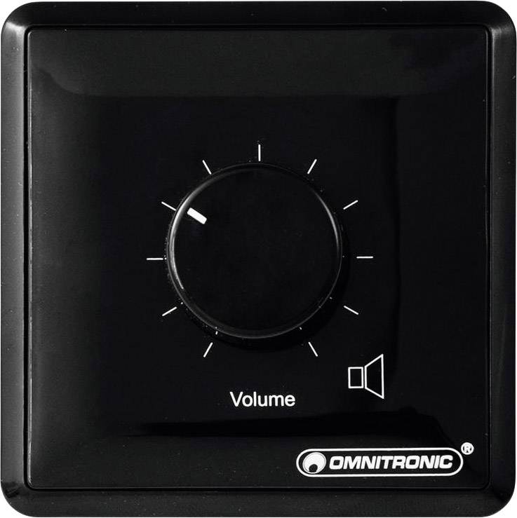 Omnitronic 80711008 Indbygning ELA-lydstyrkeregulator mono Sort