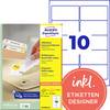 Avery-Zweckform L4744REV-25 Universelle etiketter 96 x 50.8 mm Papir Hvid 300 stk Kan fjernes igen Inkjetprinter, Laserprinter, Farvelaserprinter, Kopimaskine, Farvekopimaskine, Håndskrift