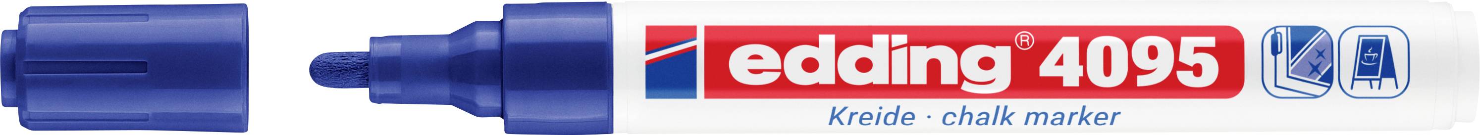 Edding 4095 4-4095003 Kridtmarker Blå 4 mm, 15 mm