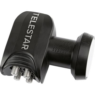 Telestar SkyQuad HC Quad-LNB Deltagerantal: 4 Feedoptagelse: 40 mm Vejrbestandig, med switch Sort, Lysegrå-0