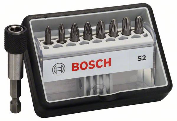 Bosch Accessories Robust Line 2607002561 Bitsæt 9 dele Krydskærv Pozidriv Torsionszone