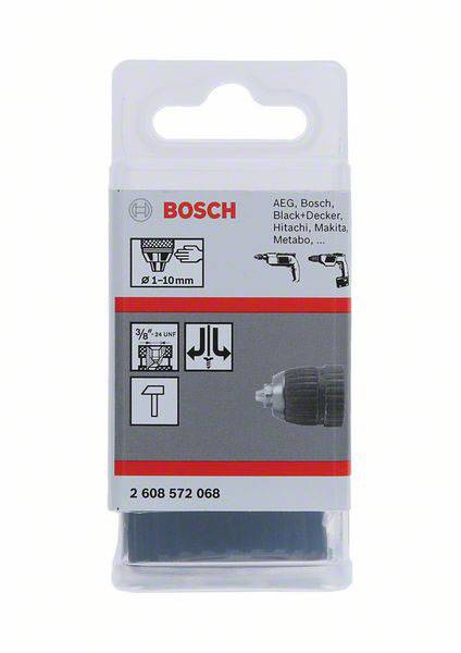 Emballage til boremaskine-tilbehør fra Bosch, kompatibel med mærker som AEG, Bosch, Black+Decker. Egnet til bor med diameter fra 1-10 mm.