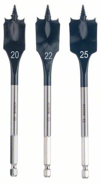 Bosch Accessories 2608587011 Træ-fræsebor-sæt 3 dele 20 mm, 22 mm, 25 mm 1/4" (6,3 mm) 1 Set