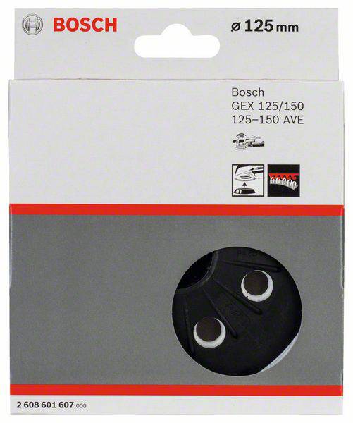 Emballage til Bosch slibeplade GEX 125/150 til slibemaskiner, kompatibel med modeller 125-150 AVE, diameter: 125 mm.