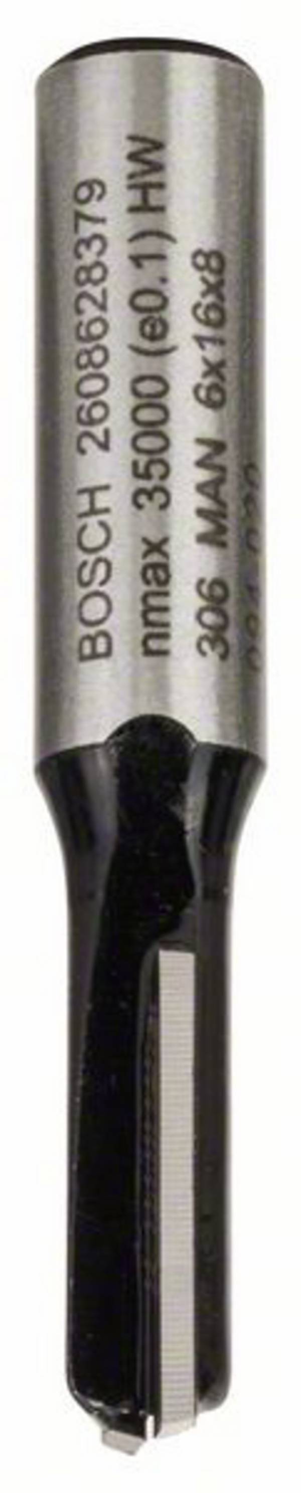 Bosch Accessories 2608628379 Notfræser Hårdt metal   Længde 48 mm Mål, Ø 6 mm  Skaftdiameter 8 mm