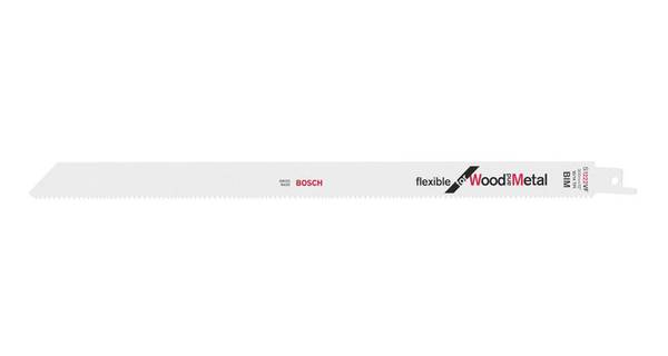 Bosch Accessories 2608656022 Bajonetsavklinge S 1222 VF Flexible for Wood and Metal Savbladslængde 300 mm 5 stk