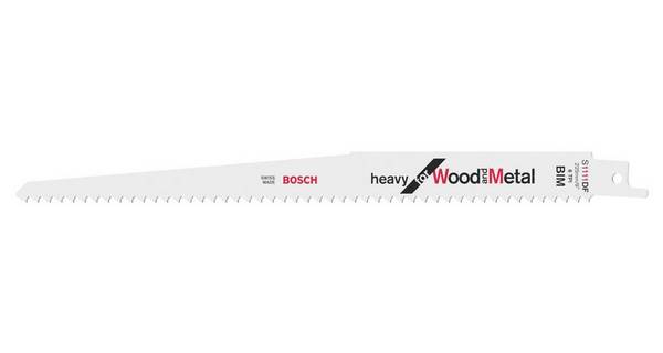 Bosch Accessories 2608656261 Bajonetsavklinge S 1111 DF Heavy for Wood and Metal Savbladslængde 225 mm 5 stk