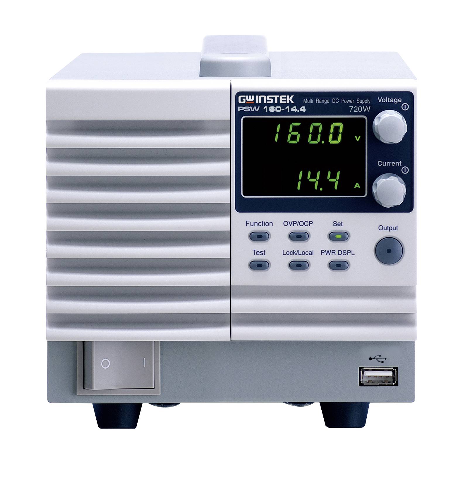 GW Instek PSW160-14.4 Laboratoriestrømforsyning, indstillelig 0 - 16 V/DC 0 - 14.4 A 720 W Antal udgange 1 x