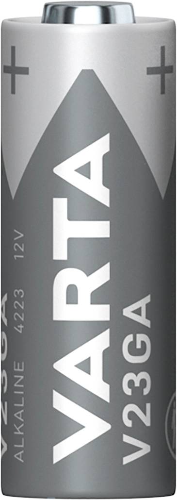 Batteri af mærket Varta, type V23GA, Alkaline, 12V.