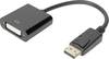 Digitus AK-340401-001-S DisplayPort / DVI Adapter [1x DisplayPort-stik - 1x DVI-bøsning 24+5pol. ] Sort 15.00 cm