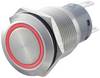 TRU COMPONENTS 701308 LAS1-AGQ-11E, RD Hærværkssikret trykknap 250 V/AC 5 A 1 x On/(On) Tastende Rød IP67 1 stk