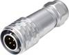 Weipu SF1210/P4 I Rundstik Stik, lige Samlet poltal: 4 Serie (rundstikforbindelse): SF12 1 stk