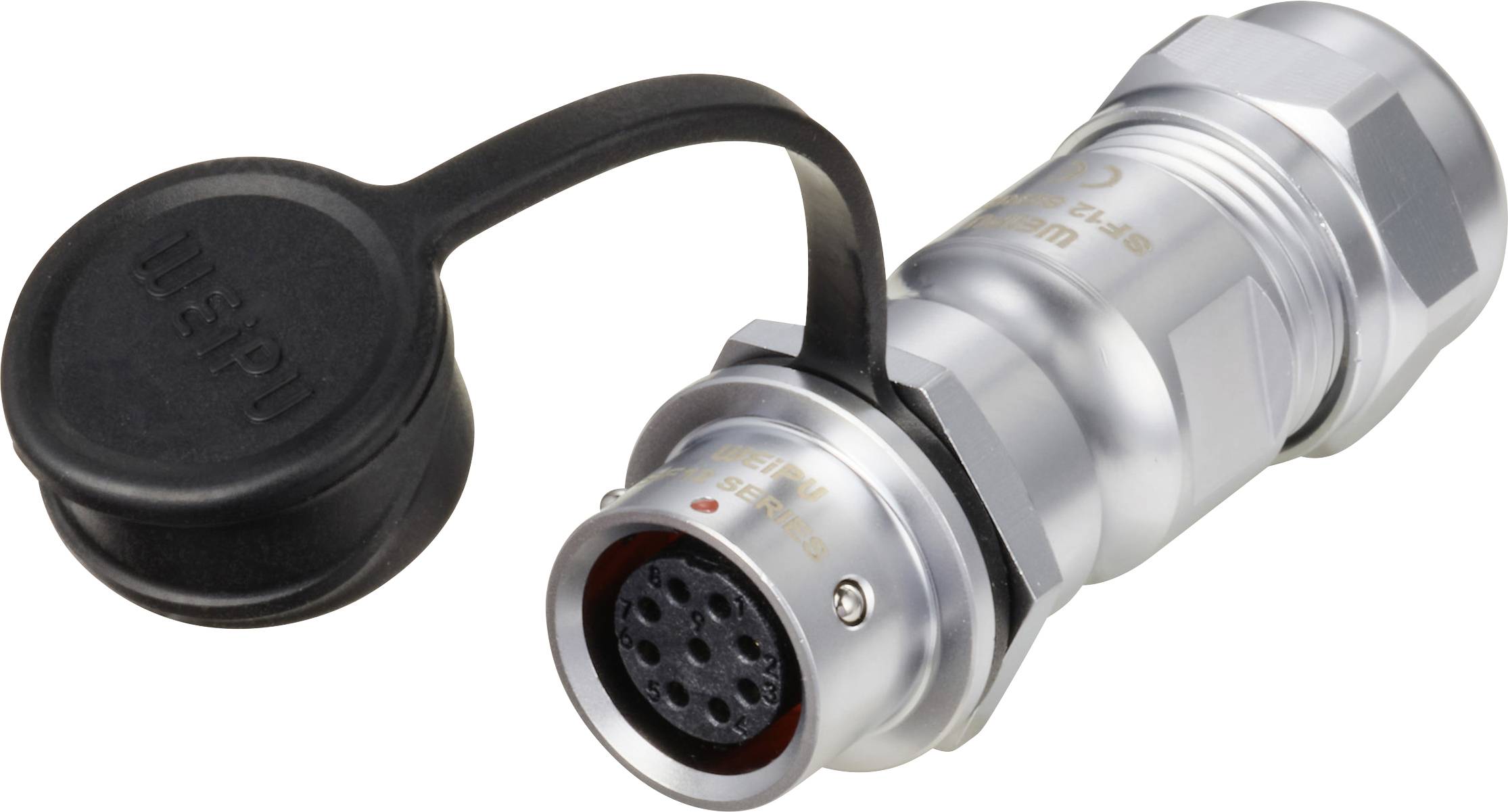 Weipu SF1211/S9 II Rundstik Kobling, lige Samlet poltal: 9 Serie (rundstikforbindelse): SF12 1 stk-0