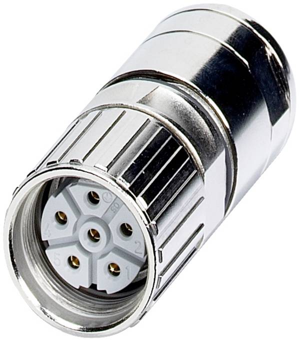 Line-stik - power M23 - P30-serien 1605532 SF-5ES1N8A80DU Sølv Phoenix Contact Indhold: 1 stk