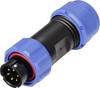 Weipu SP1310 / P 6 II Rundstik Stik, lige Samlet poltal: 6 Serie (rundstikforbindelse): SP13 1 stk