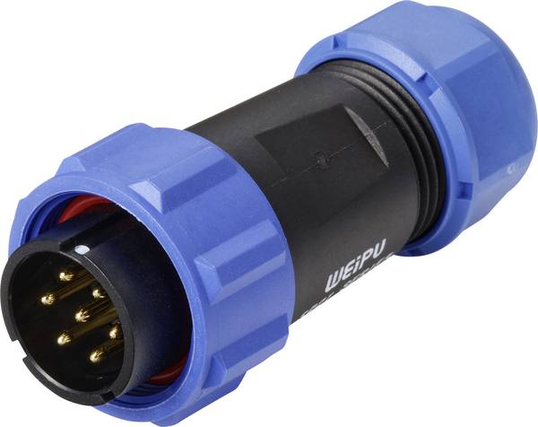 Weipu  SP2110 / P 7 II  Rundstik  Stik, lige  Samlet poltal: 7  Serie (rundstikforbindelse): SP21    1 stk
