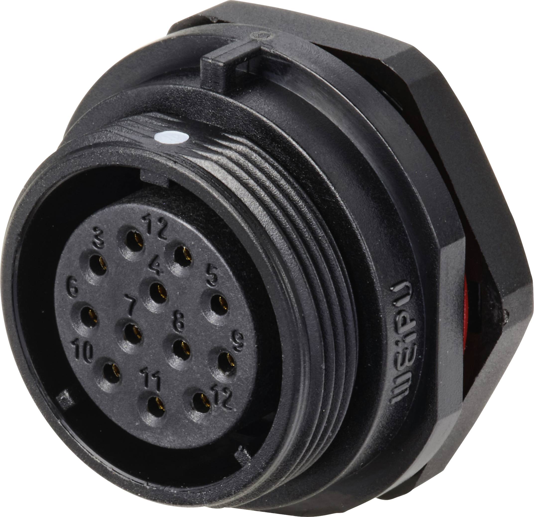 Weipu SP2112 / S 12 Rundstik Tilslutning, indbygning Samlet poltal: 12 Serie (rundstikforbindelse): SP21 1 stk-0