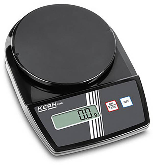 Kern EMB5001BE EMB 500-1BE Skolevægt  Vejeområde 500 g Aflæsningsnøjagtighed 0.1 g Batteridrevet Sort
