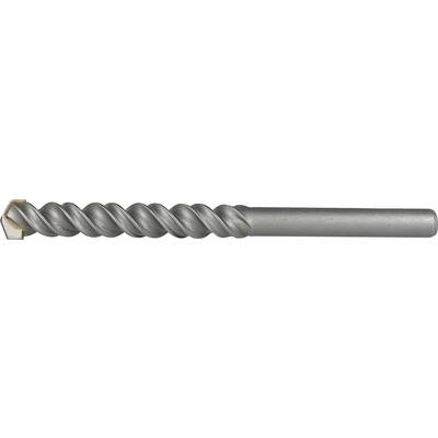 En metalspiral-borebid med en spiralformet skæreseksjon og glat cylindrisk skaft på en hvid baggrund.
