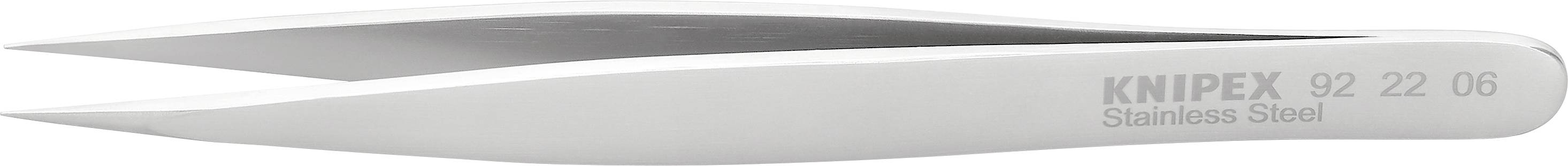 En sølvfarvet pincet lavet af rustfrit stål med påskriften 'KNIPEX Stainless Steel' på siden.