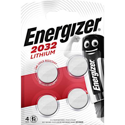 Energizer Knapcellebatteri CR 2032 3 V 4 stk 240 mAh Lithium CR2032