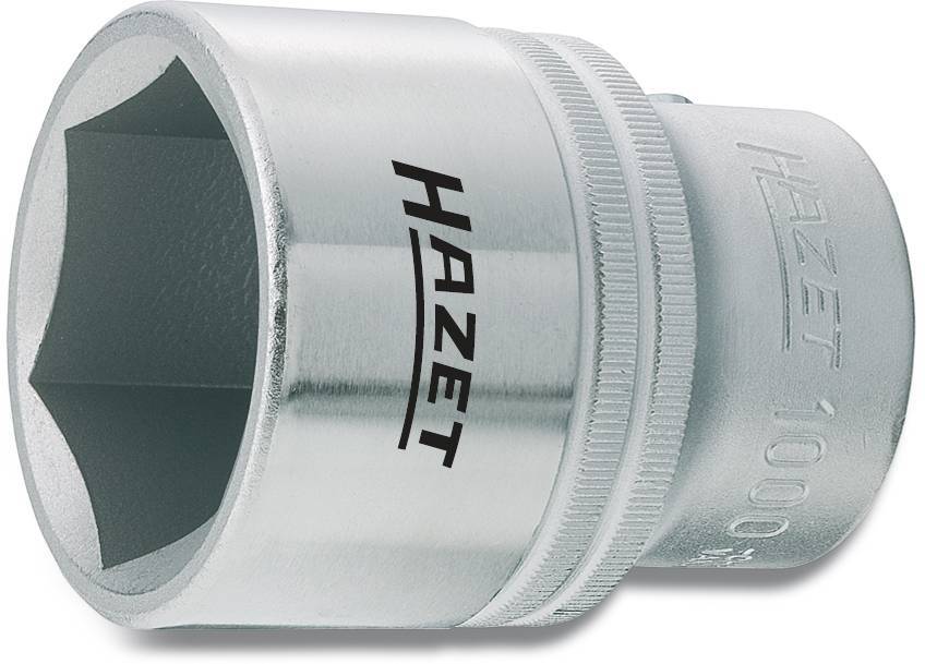 En metallic topnøgle-indsats med påskriften 'Hazet', kendelig ved sin sekskantede åbning, egnet til værktøj.