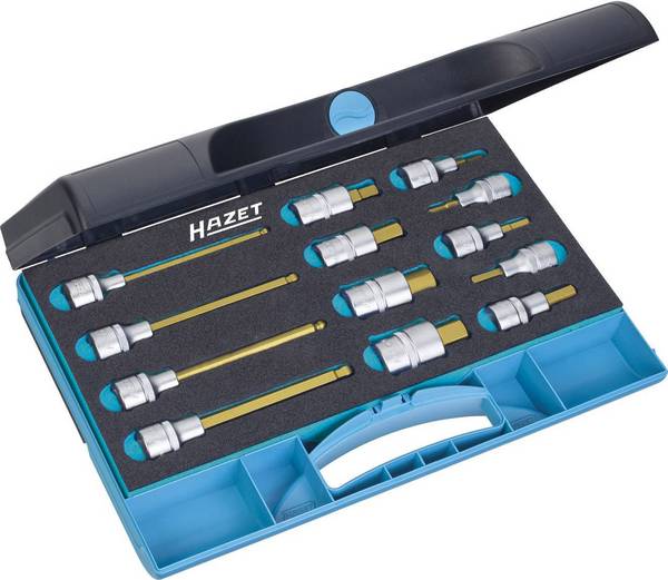 Hazet  Topnøgle-bit-sæt  1/2" (12,5 mm) 13 dele 986/13
