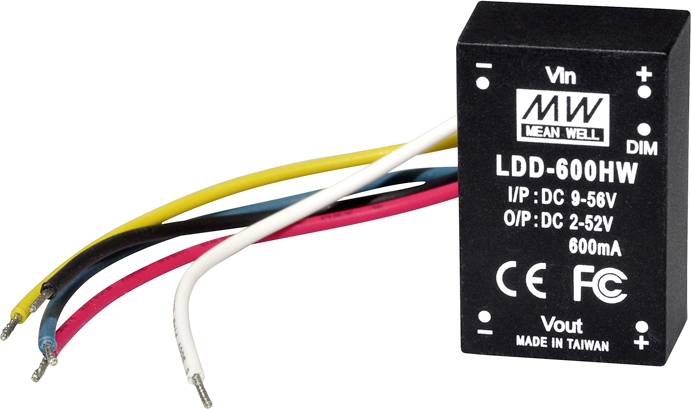 MEAN WELL LDD-1000HW DC/DC-omformer, print 52 W Antal udgange: 1 x Indhold 1 stk