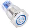 TRU COMPONENTS 1303022 LAS2GQF-11ET/B/12V/S/P Trykknap 48 V/DC 2 A 1 x On/(On) Tastende Blå IP65 1 stk