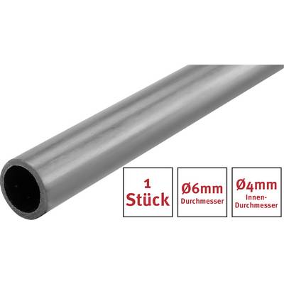 Karbon Rør (Ø x L) 6 mm x 1000 mm Indvendig diameter: 4 mm 1 stk købe