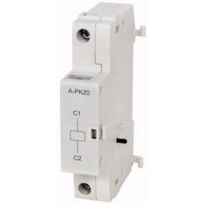 Et elektrisk betjeningsapparat, hvidt, placeret vertikalt. Forsiden viser mærkningerne 'A-PKZ0', 'C1', 'C2'.
