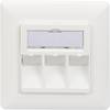 Digitus DN-93821 Keystone-holder 3-dobbelt Hvid