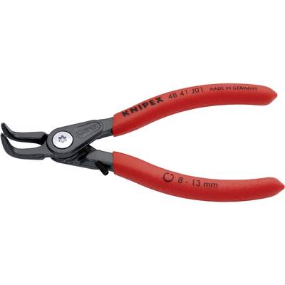 Tang med røde håndtag, påskrift 'KNIPEX', bruges til at gribe og klippe. Størrelseskala 8-13 mm. Fremstillet i Tyskland.