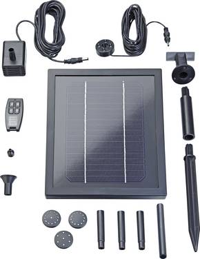 Pontec PondoSolar 250 Control 43324 Solcellepumpesæt  Med belysning, med batterilager