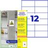 Avery-Zweckform L7875-20 Etiketter med en ekstra stærk klæbeevne 105 x 48 mm Papir Hvid 240 stk Permanent vedhæftningsevne, Kraftig vedhæftningsevne Inkjetprinter, Laserprinter, Farvelaserprinter, Kopimaskine, Farvekopimaskine, Håndskrift