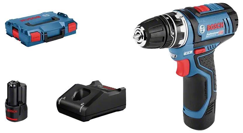 Bosch Professional GSR 12V-15 FlexiClick 06019F6001 Batteri boremaskine 12 V 2 Ah Litium inkl. ekstra batteri, Inkl. opl-1