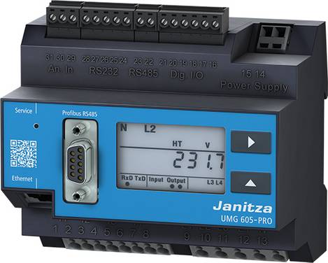 Janitza UMG 605-PRO Spændingskvalitets-analysator