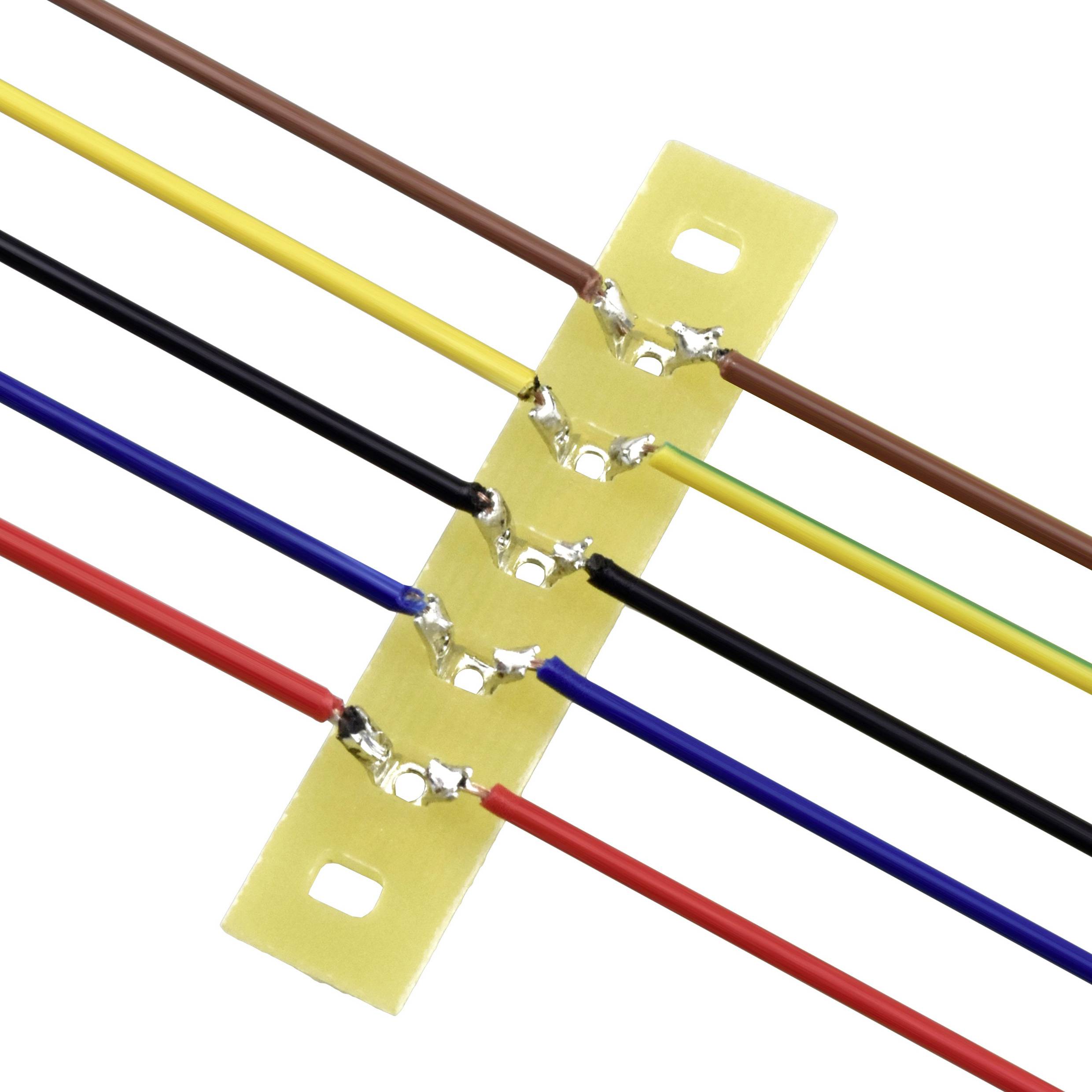 TRU COMPONENTS Loddeliste enkeltrække Samlet antal poler 5 Epoxyd (L x B x H) 45 x 9 x 1.5 mm 1 stk-1